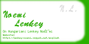 noemi lenkey business card